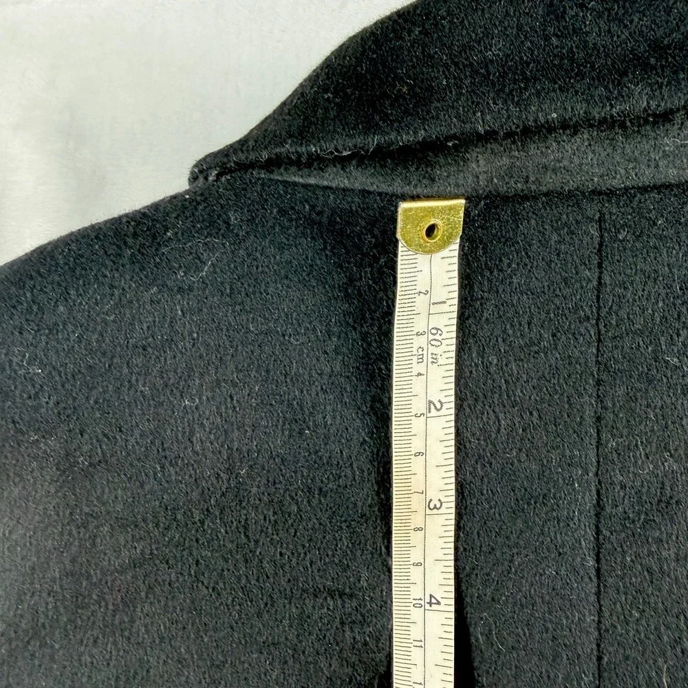 All Saints Merton Overcoat Mens 40 Long Wool Flannel Zip Button Lined Top Casual